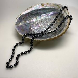 Vintage Hand Knotted Non-Magnetic Hematite Necklace